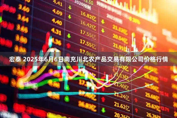 宏泰 2025年6月6日南充川北农产品交易有限公司价格行情